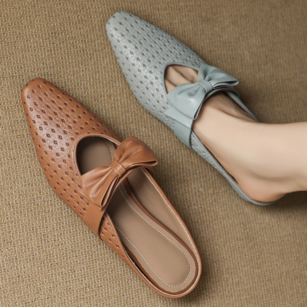 Sienna Woven Bow Mule