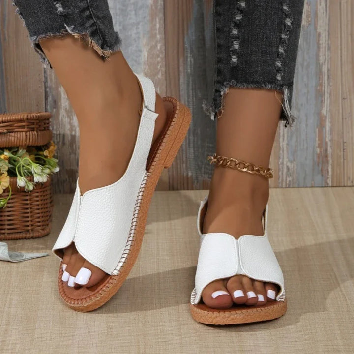 Aurelia Leather Slingbacks