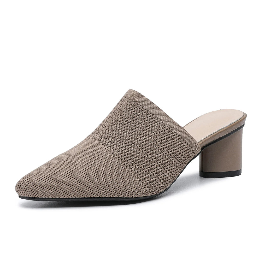 Pointed Knit Mules