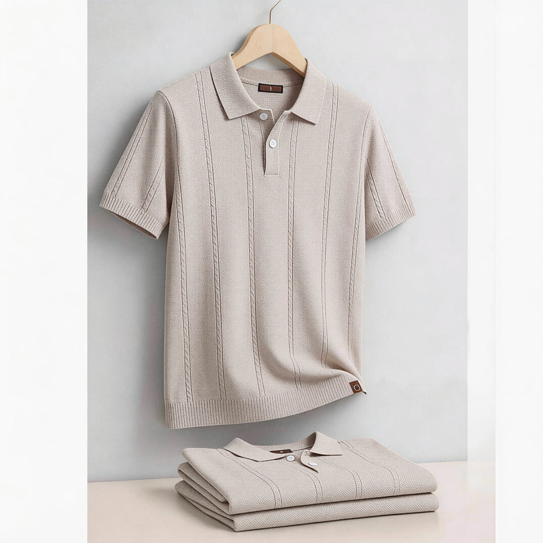Stripe Performance Polo