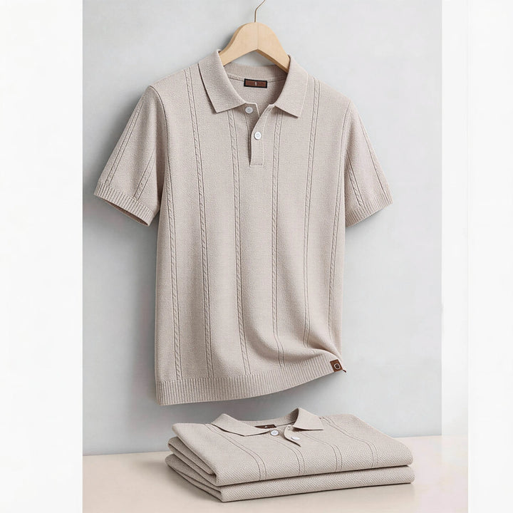 Stripe Performance Polo