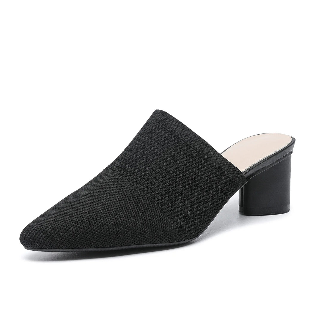 Pointed Knit Mules