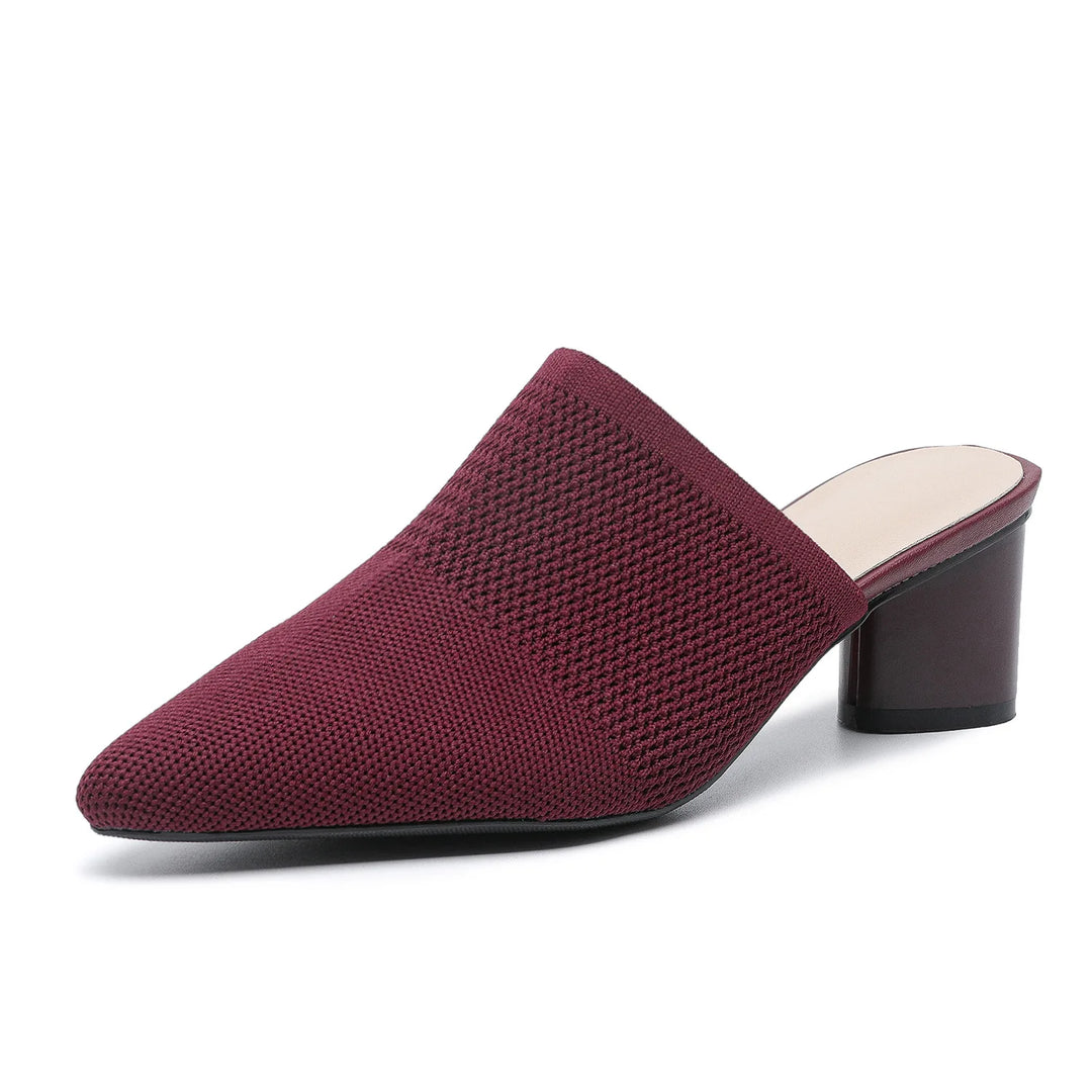 Pointed Knit Mules