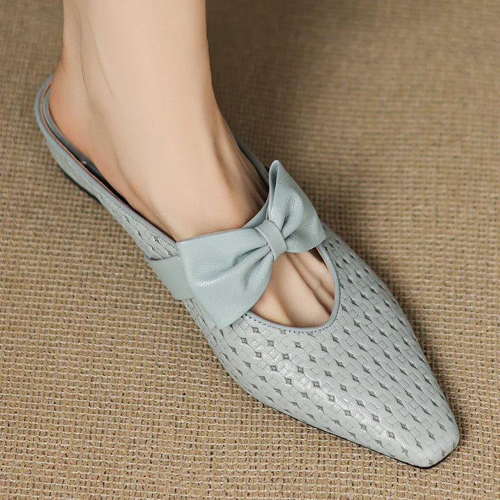 Sienna Woven Bow Mule