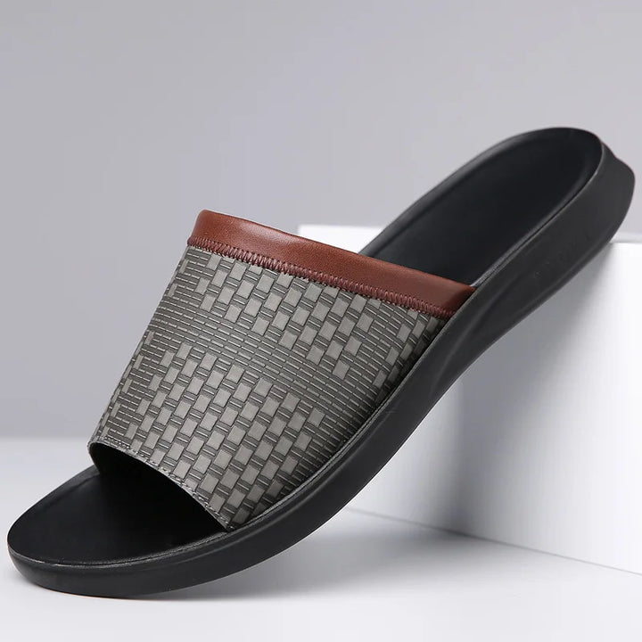 Ravenna Woven Leather Slides