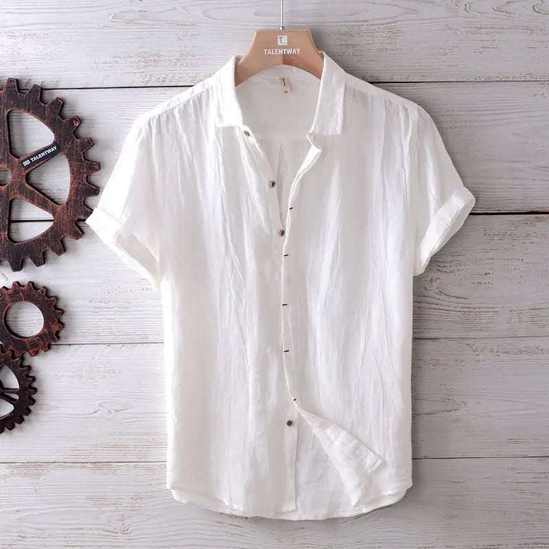 Coastal Crinkle Button-Up
