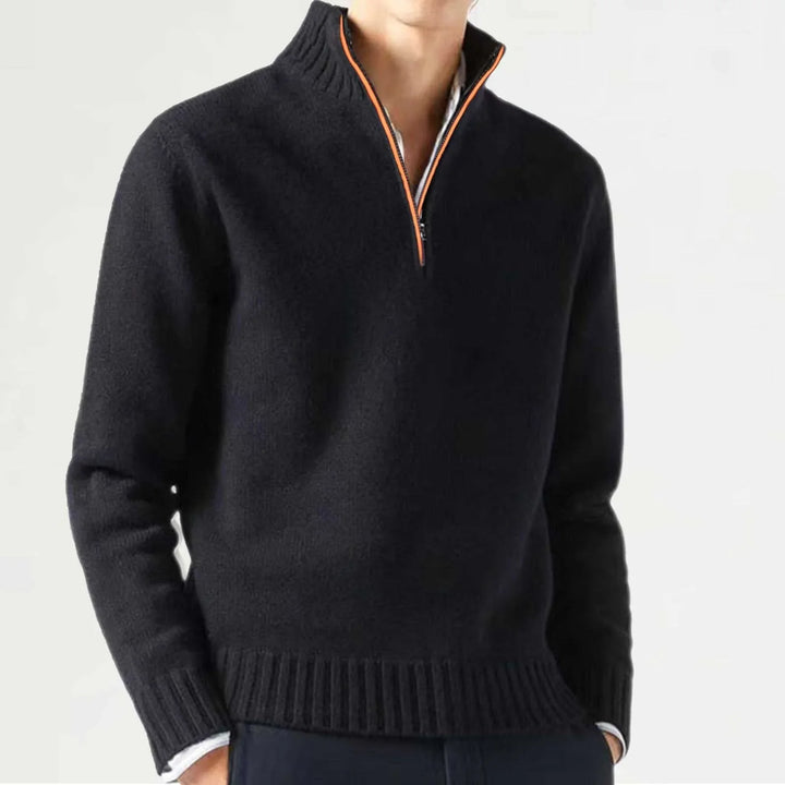 MERLIN ZIPPER SWEATER