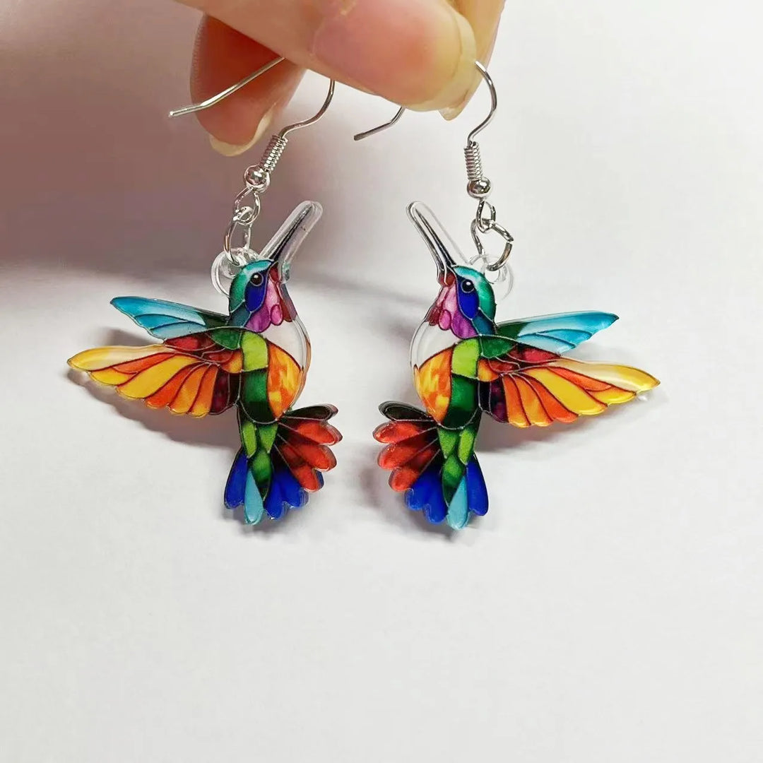 Humming Bird Prism Earrings