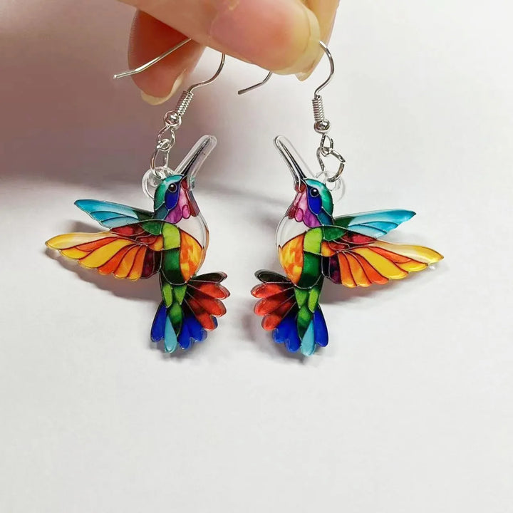 Humming Bird Prism Earrings