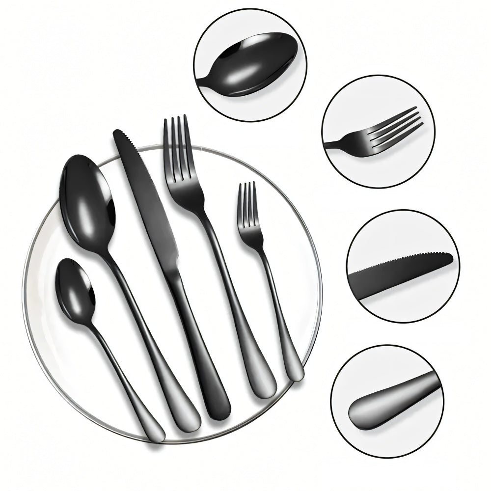 MIDNIGHT FLATWARE SET