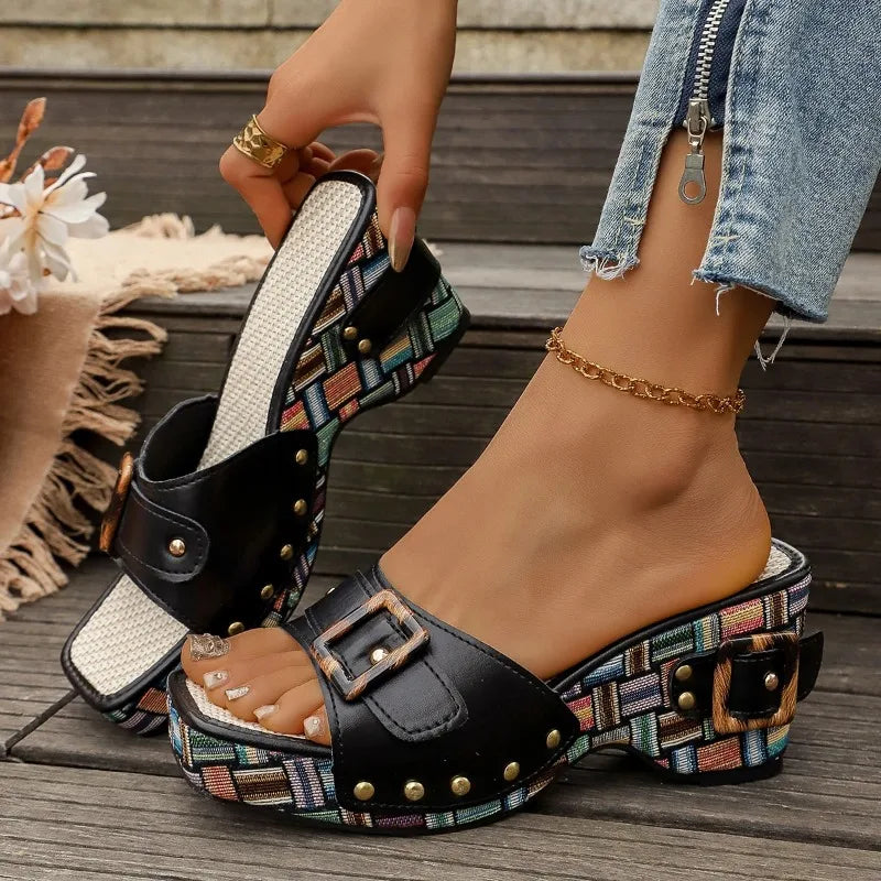Savona Peep-Toe Wedge