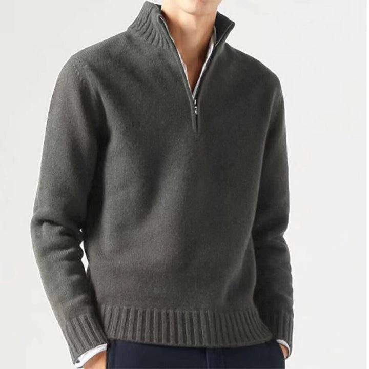 MERLIN ZIPPER SWEATER