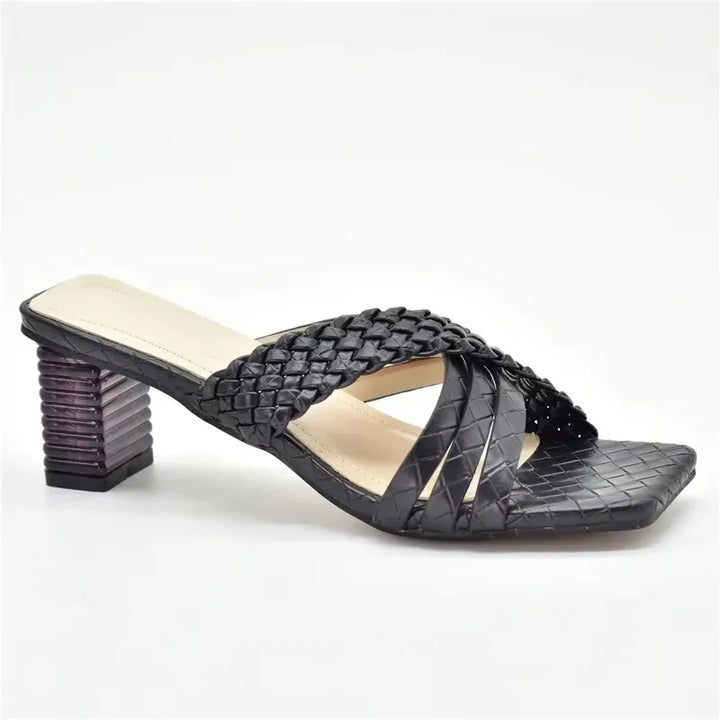 Lunette Woven Mule Heel