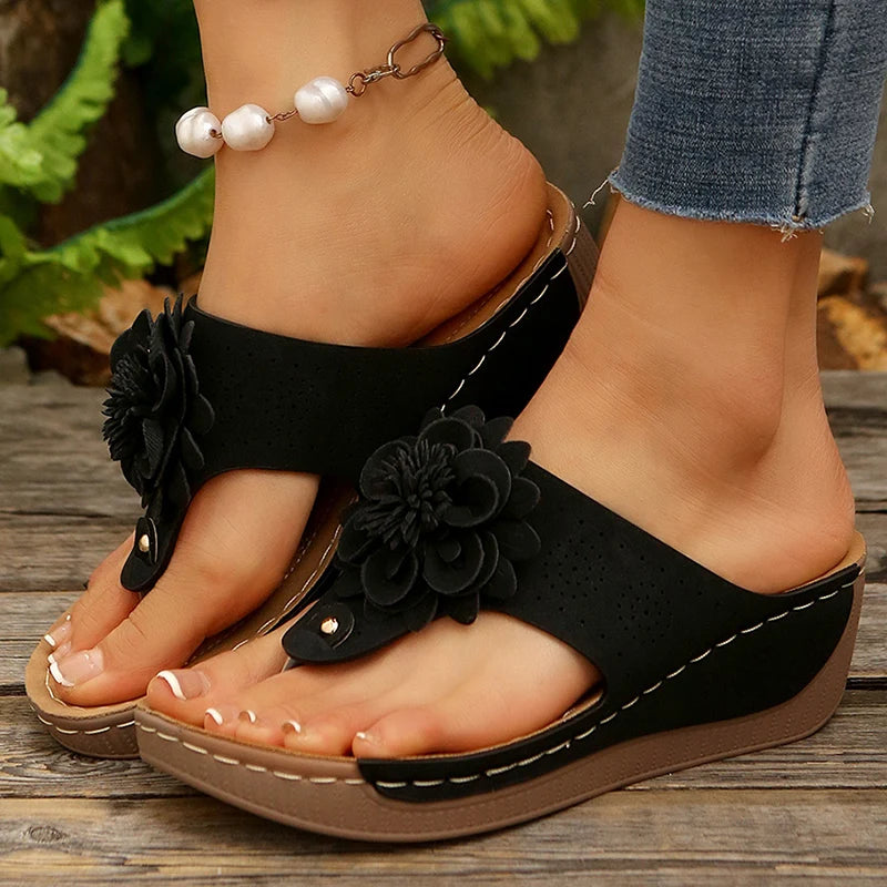 Petal Wedge Sandal
