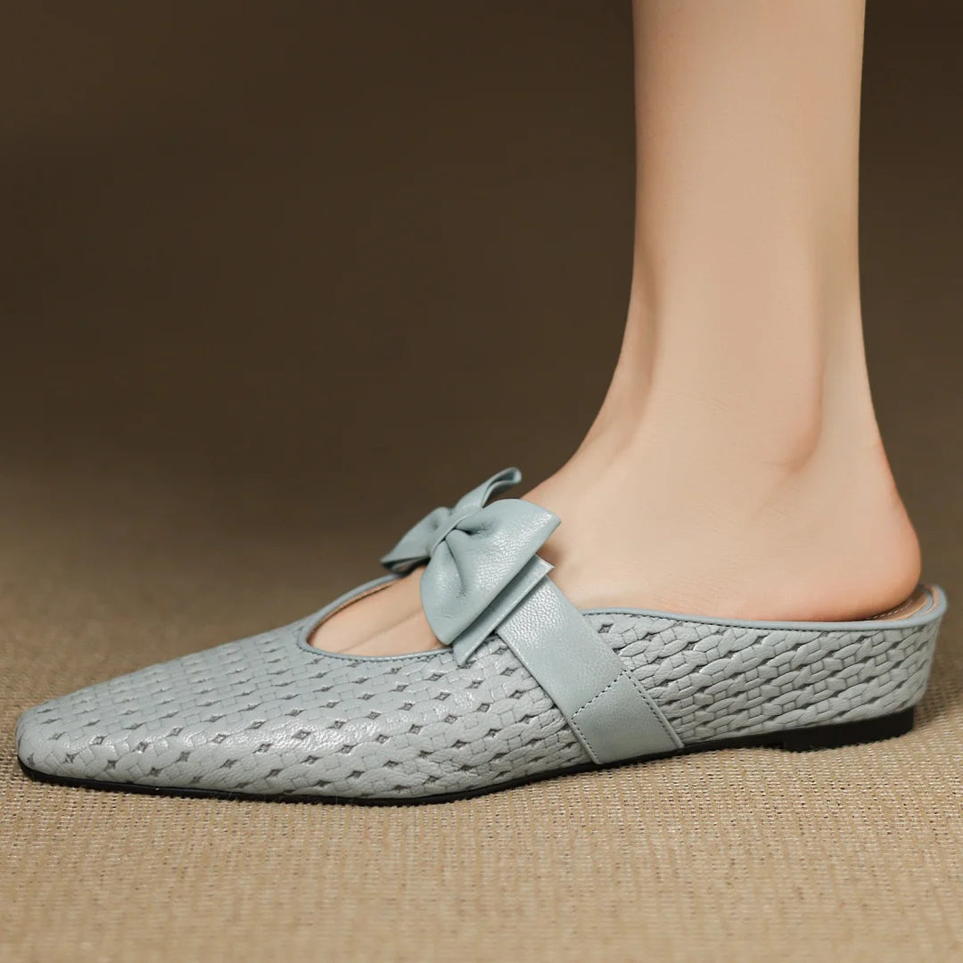 Sienna Woven Bow Mule