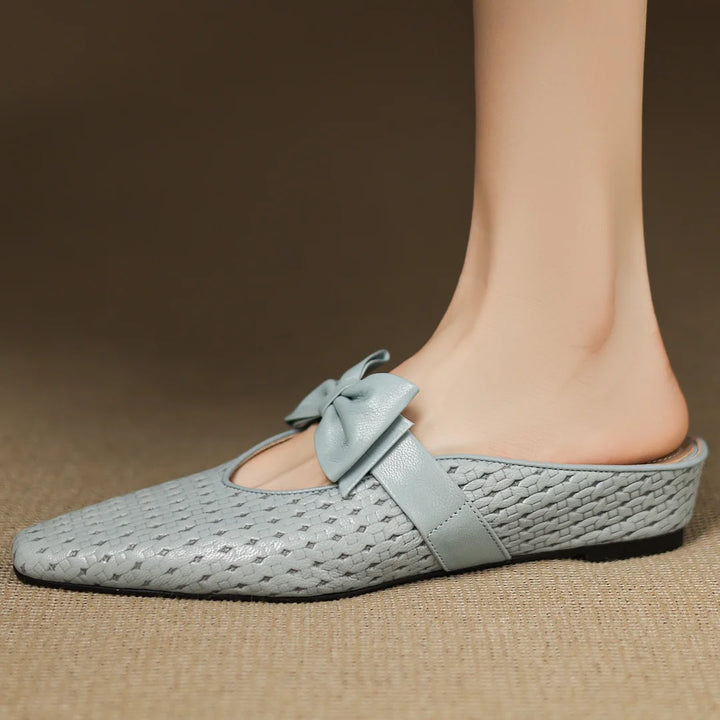 Sienna Woven Bow Mule