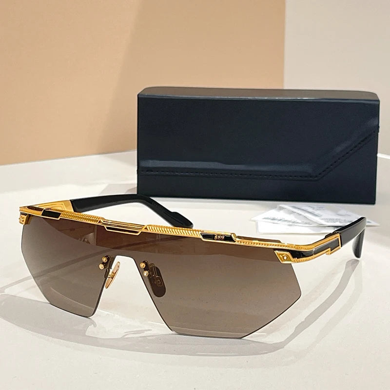 Rimless Gradient Shield Sunglasses