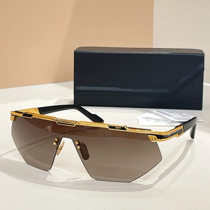 Rimless Gradient Shield Sunglasses