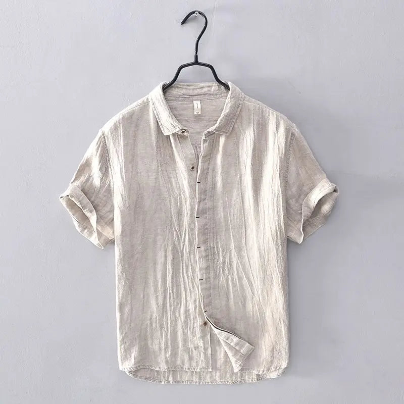 Coastal Crinkle Button-Up