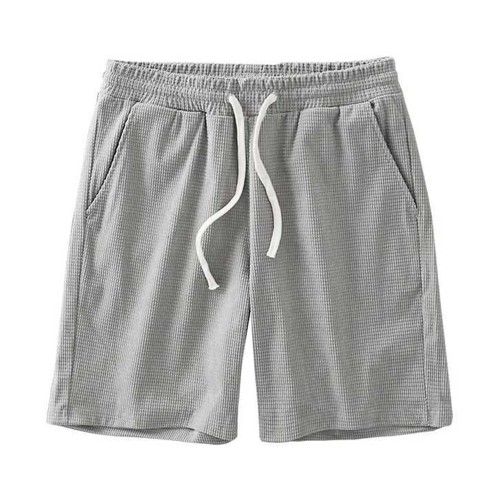 Waffle Knit Drawstring Shorts