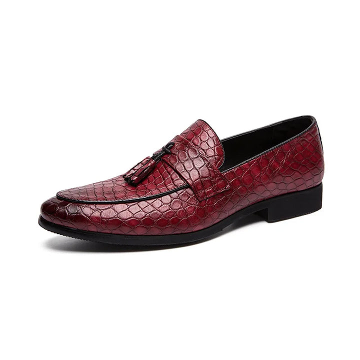 Handwoven Leather Tassel Loafers