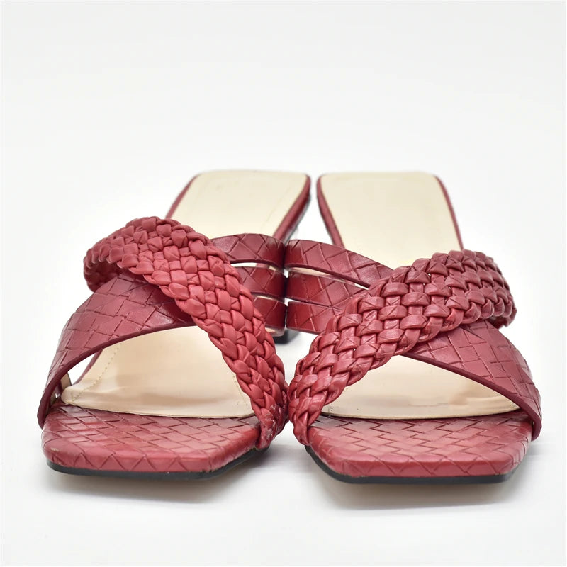 Lunette Woven Mule Heel
