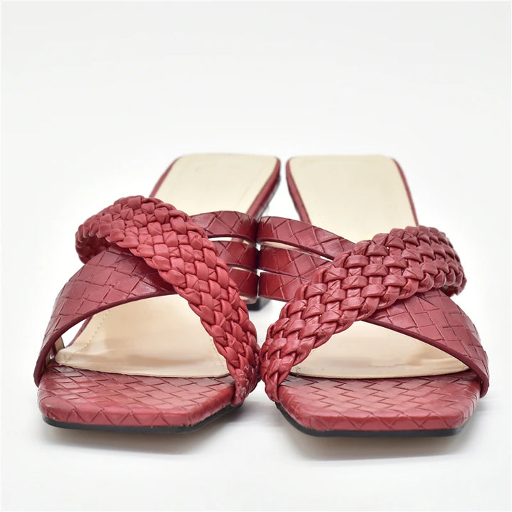 Lunette Woven Mule Heel
