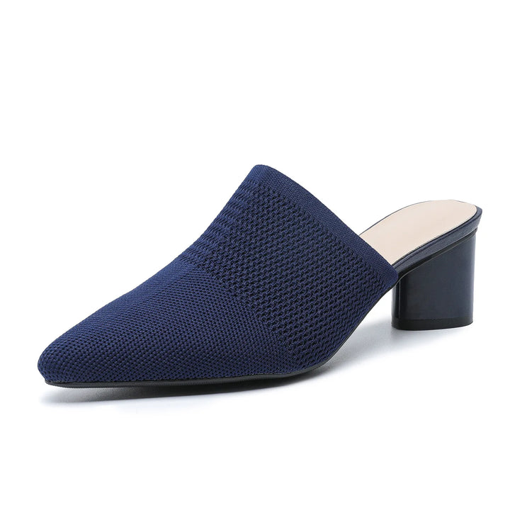 Pointed Knit Mules