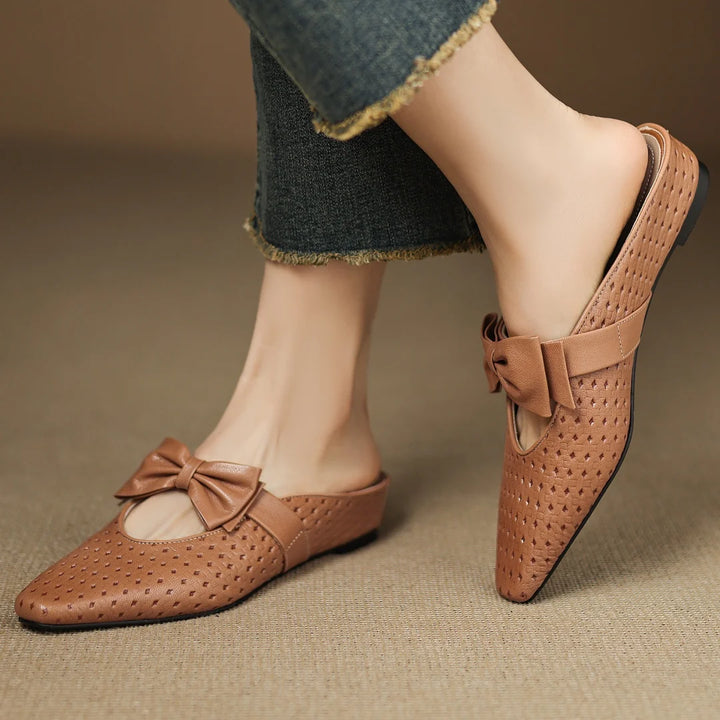 Sienna Woven Bow Mule
