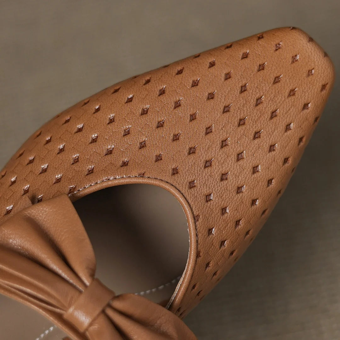 Sienna Woven Bow Mule