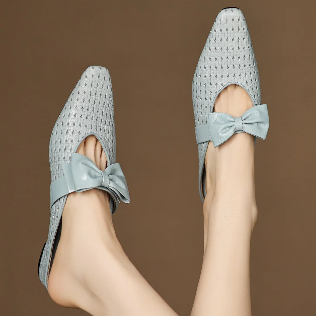 Sienna Woven Bow Mule