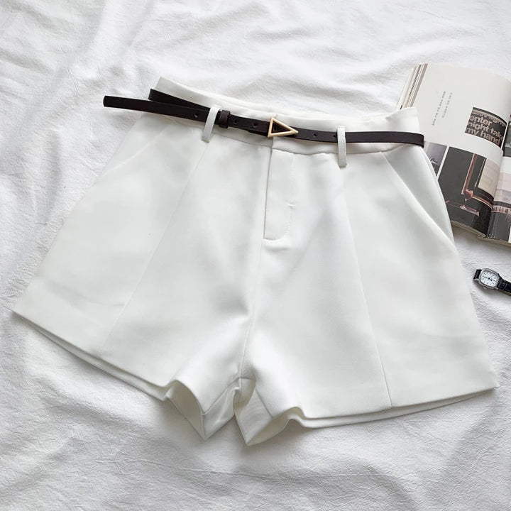 Summer Vintage Belted Shorts