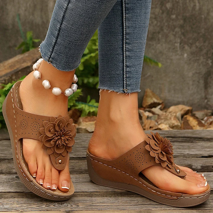 Petal Wedge Sandal