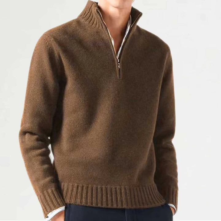 MERLIN ZIPPER SWEATER