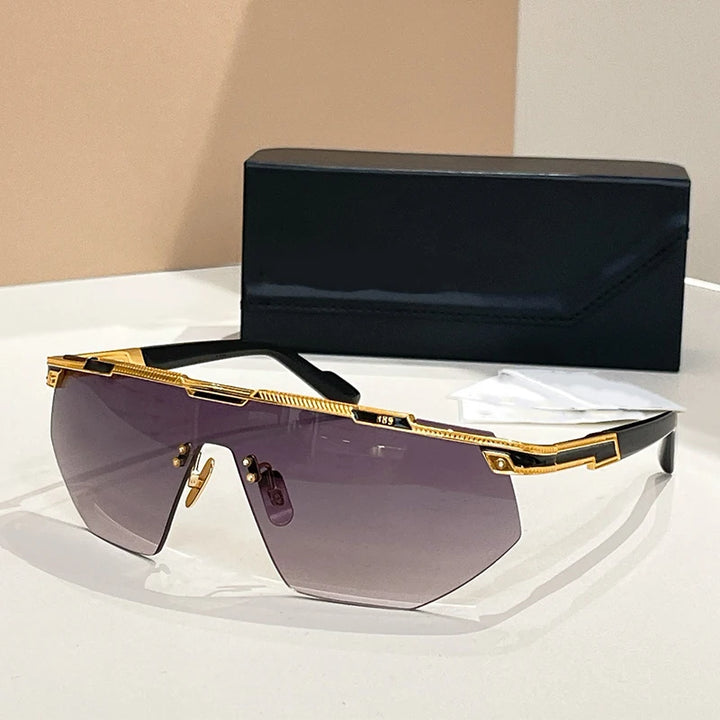 Rimless Gradient Shield Sunglasses