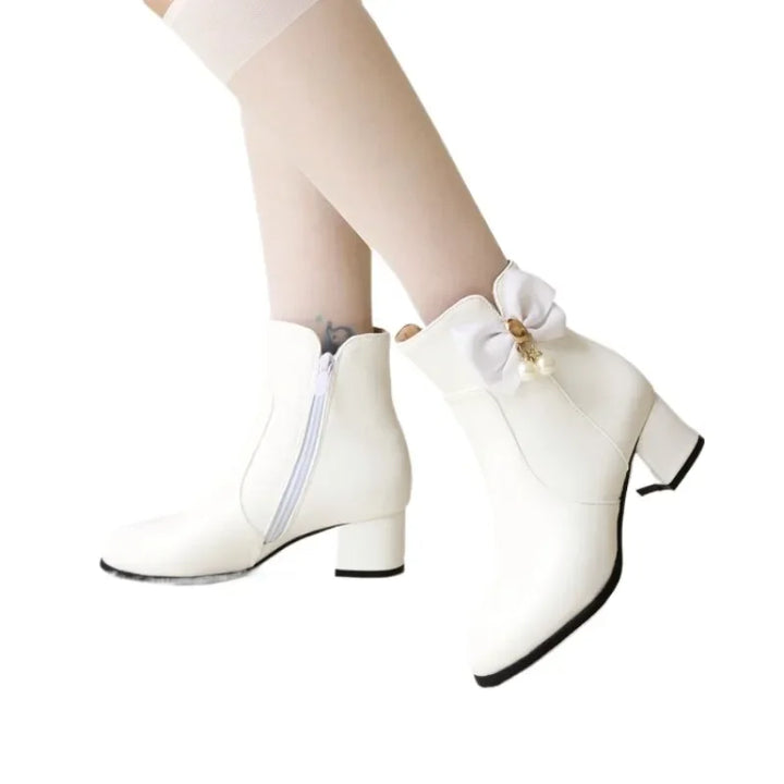Pearlette Ribbon Heels