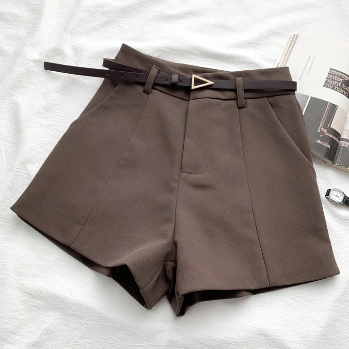 Summer Vintage Belted Shorts