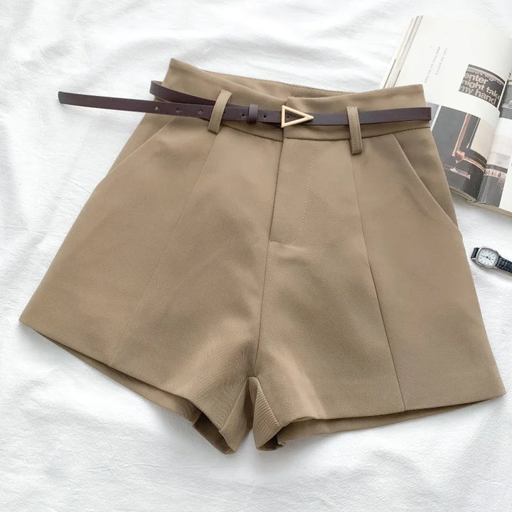 Summer Vintage Belted Shorts