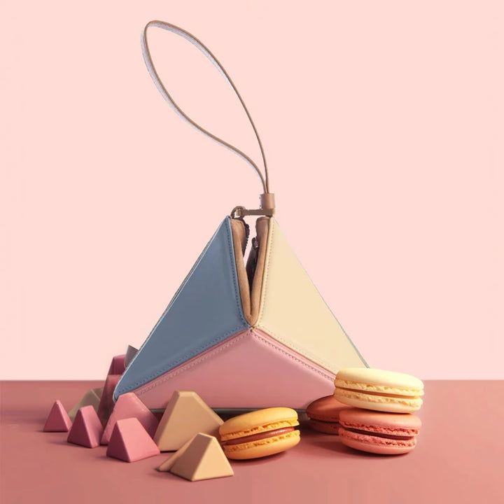Pyramid Colorblock Handbag