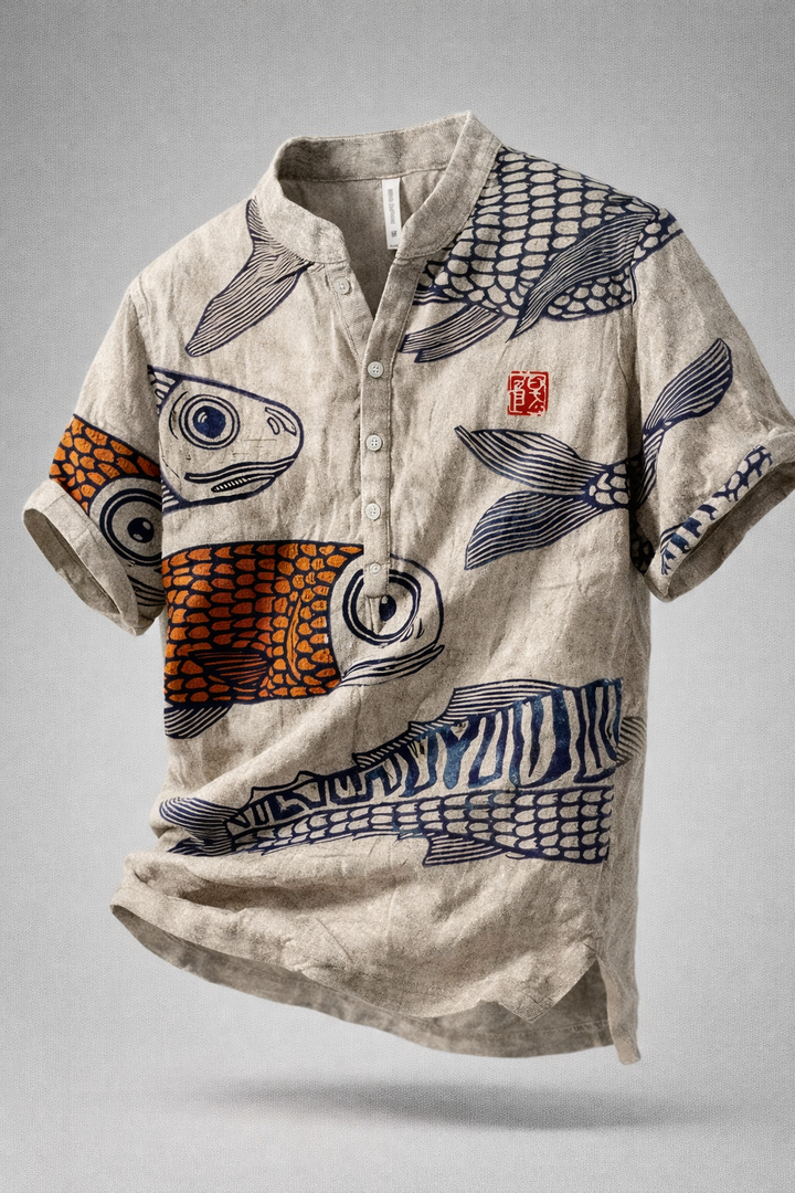 Men's Koi Henley Shirt
