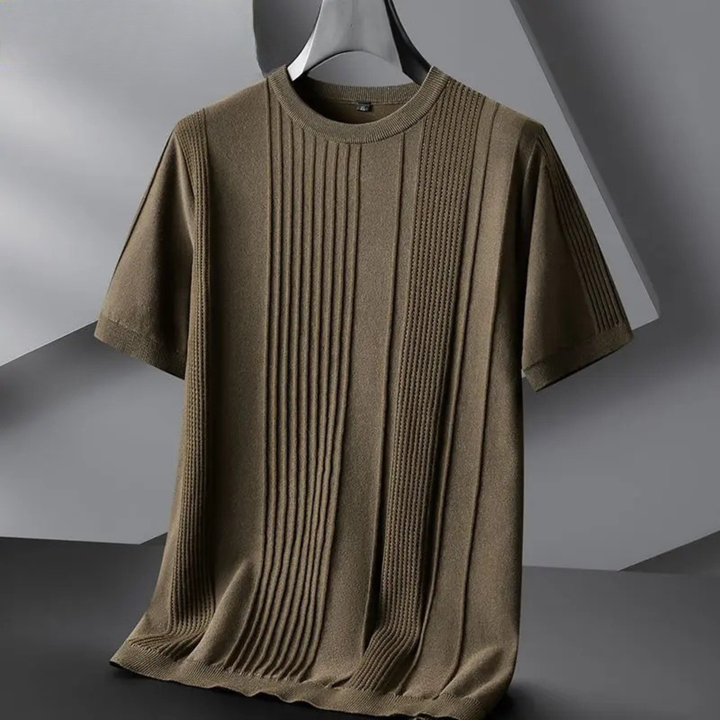 Refined Ribbed Knit Shirt
