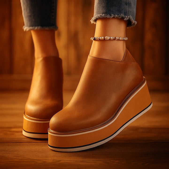 Adalene Wedge Ankle Boots