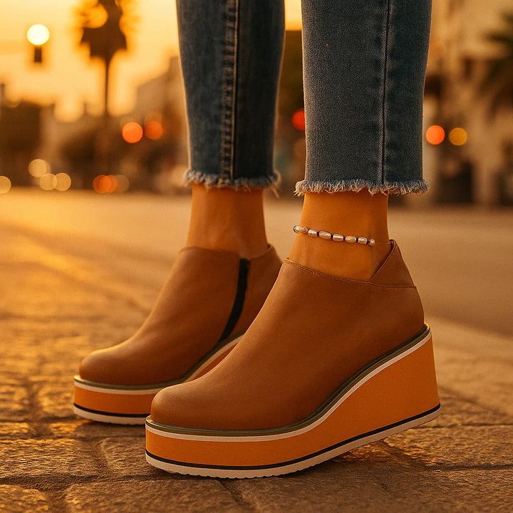 Adalene Wedge Ankle Boots